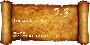 Turcsák Zita névjegykártya